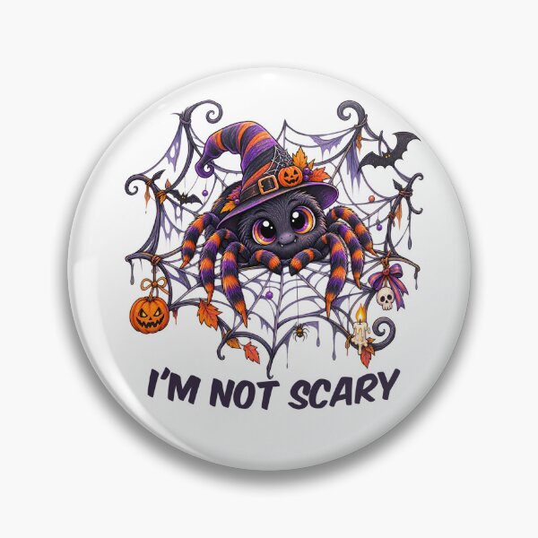Item preview, I’m Not Scary – Cute Halloween Spider Witch Design designed and sold by Buli89.