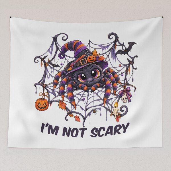 Item preview, I’m Not Scary – Cute Halloween Spider Witch Design designed and sold by Buli89.