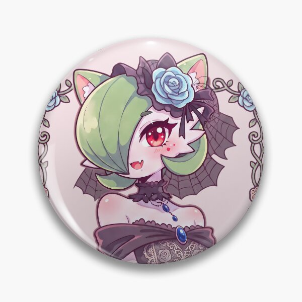 Item preview, Gothic Blue Rose Garden Cat: Floral Lace Frame designed and sold by CuteKats.