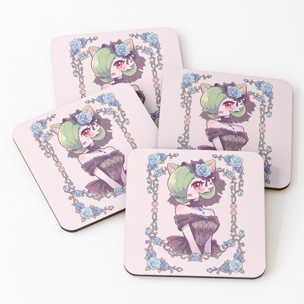 Item preview, Gothic Blue Rose Garden Cat: Floral Lace Frame designed and sold by CuteKats.