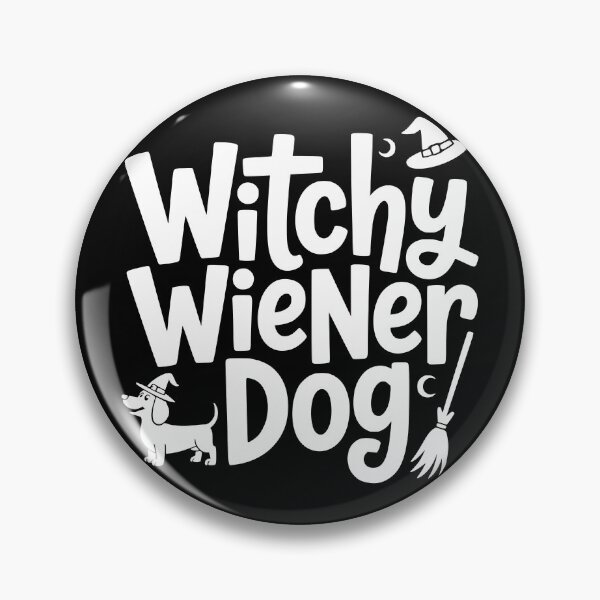 Item preview, Witchy Wiener Dog designed and sold by theartfulaspie.