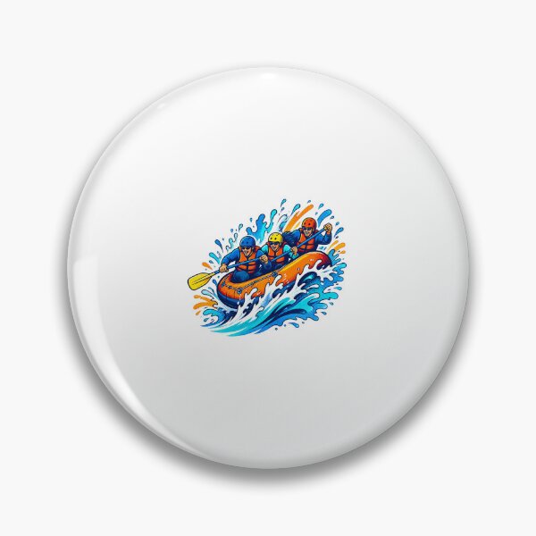 Item preview,  Whitewater Rafting Adventure – Retro Mountain River Design designed and sold by AMICO77.