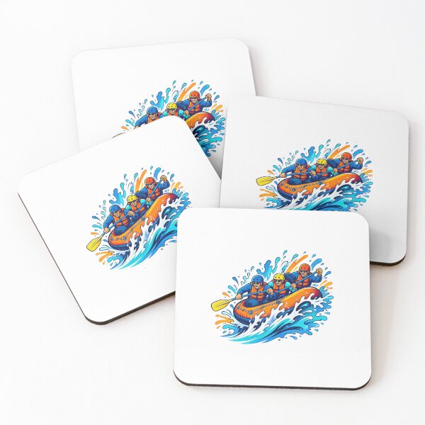 Item preview,  Whitewater Rafting Adventure – Retro Mountain River Design designed and sold by AMICO77.
