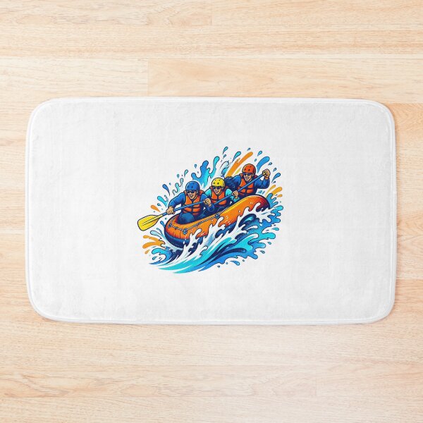 Item preview,  Whitewater Rafting Adventure – Retro Mountain River Design designed and sold by AMICO77.