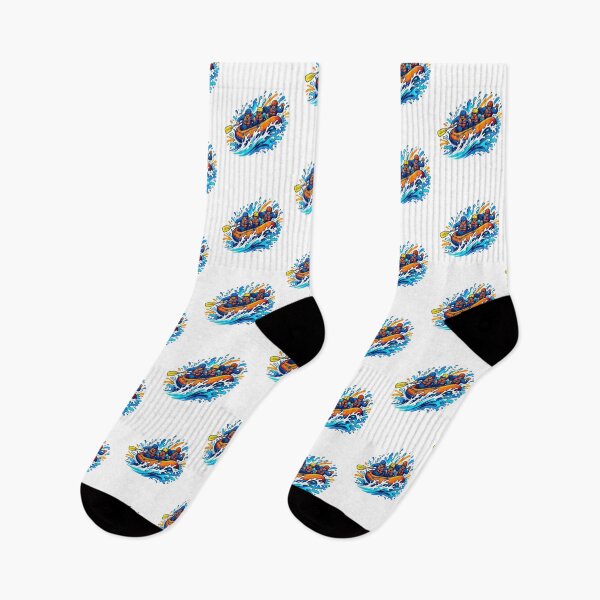 Item preview,  Whitewater Rafting Adventure – Retro Mountain River Design designed and sold by AMICO77.