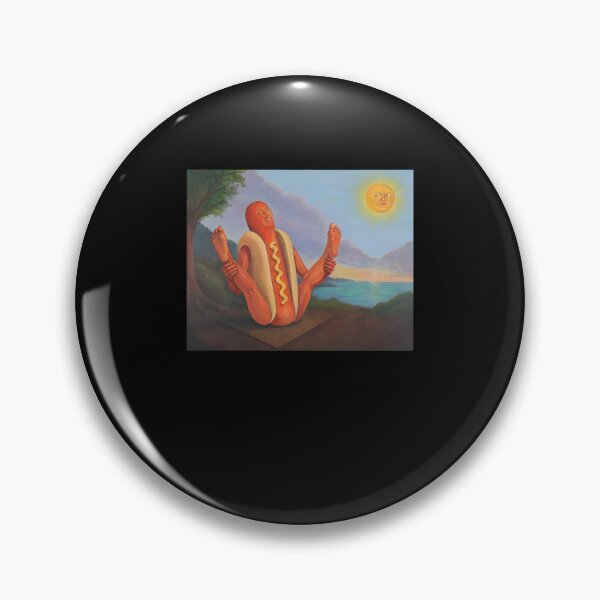 Item preview, Hot Dog Yoga Meditation Funny Food Art designed and sold by Mind-Drift.