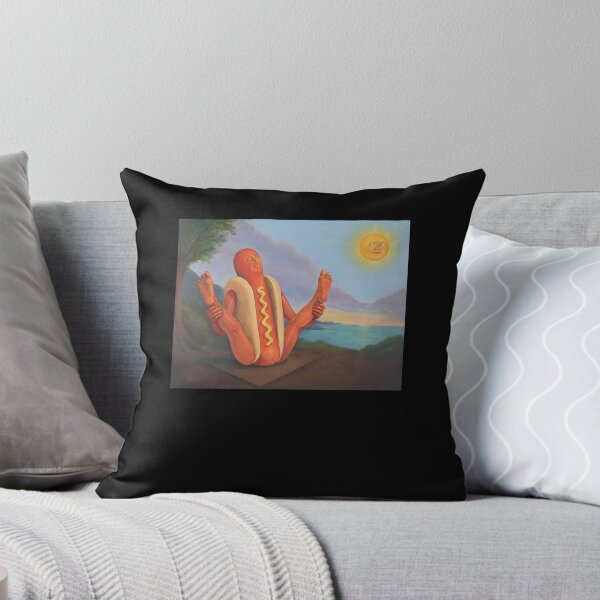 Item preview, Hot Dog Yoga Meditation Funny Food Art designed and sold by Mind-Drift.