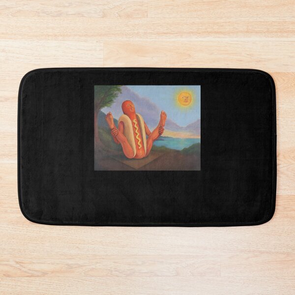 Item preview, Hot Dog Yoga Meditation Funny Food Art designed and sold by Mind-Drift.