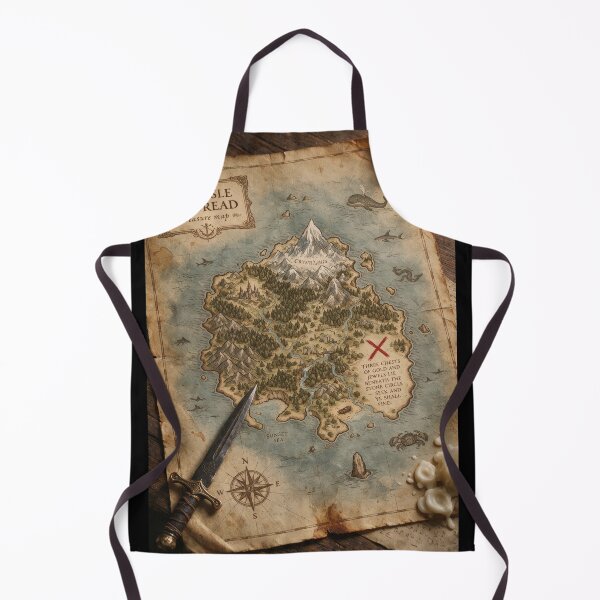 Item preview, Antique Fantasy Treasure Map with Red X designed and sold by Lineer22.