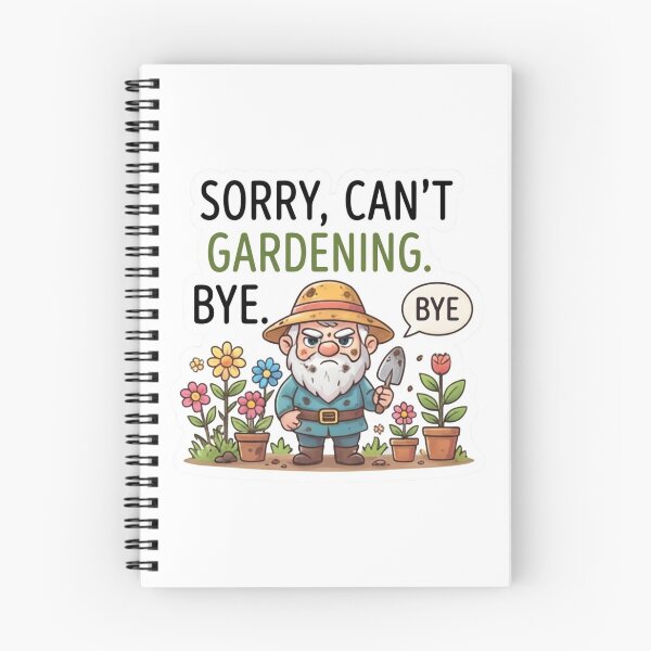 Item preview, Sorry Can't Gardening Bye Funny Grumpy Garden Gnome T-Shirt designed and sold by KTD28_SHOP.