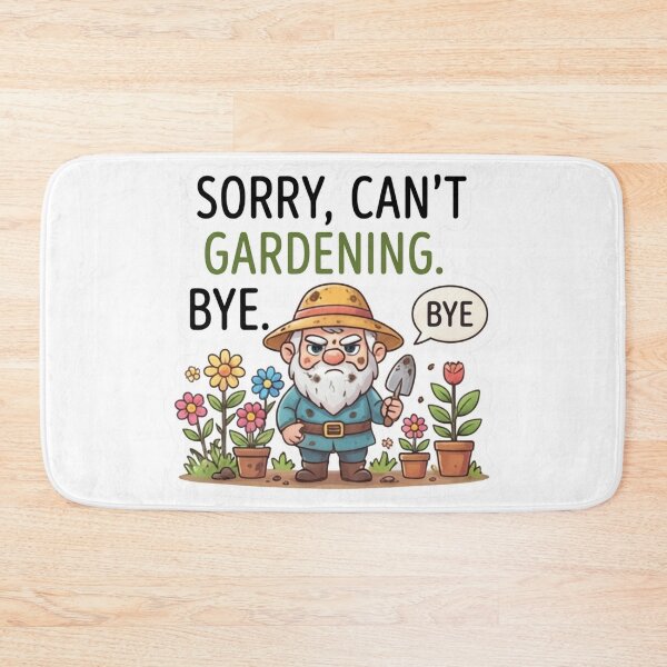 Item preview, Sorry Can't Gardening Bye Funny Grumpy Garden Gnome T-Shirt designed and sold by KTD28_SHOP.