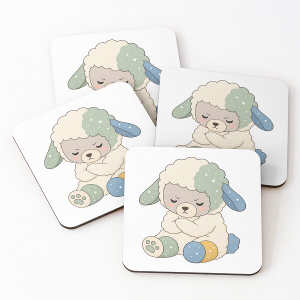 Item preview, Grumpy Cute Sheep Whimsical Fluffy Lamb Plushie Design designed and sold by MORBEAL.