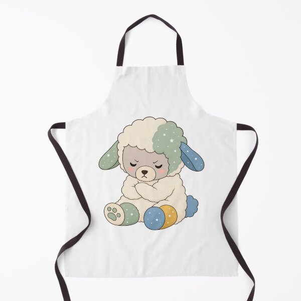 Item preview, Grumpy Cute Sheep Whimsical Fluffy Lamb Plushie Design designed and sold by MORBEAL.