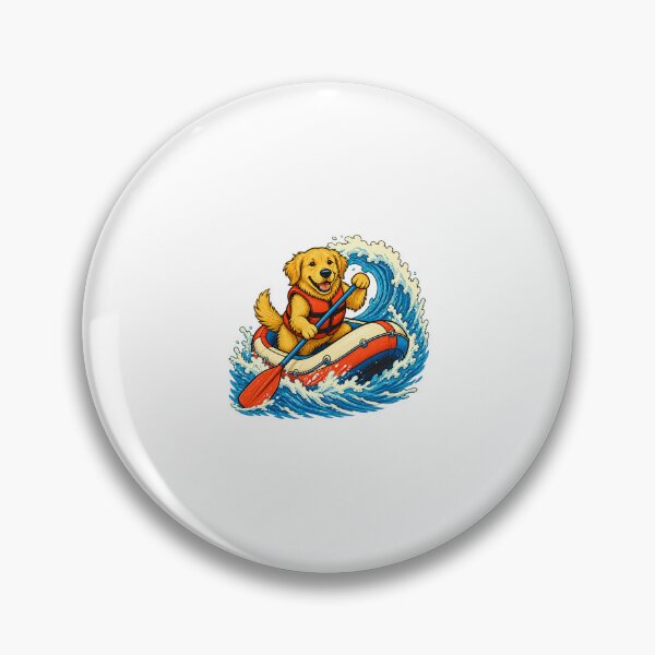 Item preview, Whitewater Rafting Adventure – Retro Mountain River Design designed and sold by AMICO77.