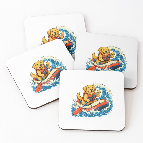 Item preview, Whitewater Rafting Adventure – Retro Mountain River Design designed and sold by AMICO77.