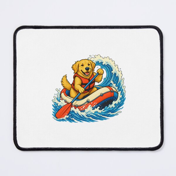 Item preview, Whitewater Rafting Adventure – Retro Mountain River Design designed and sold by AMICO77.