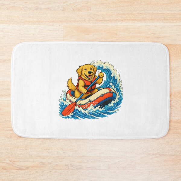 Item preview, Whitewater Rafting Adventure – Retro Mountain River Design designed and sold by AMICO77.
