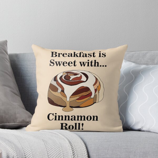 Item preview, Breakfast is Sweet With Cinnamon Roll Cute Pastel Aesthetic designed and sold by Nisha Prabhu.
