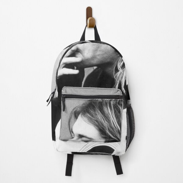 Item preview, Kurt Cobain Smoking Cigarette Black and White Grunge Portrait designed and sold by vlaminnhoo.