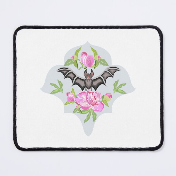 Item preview, Romantic Gothic Bat with Pink Roses designed and sold by olenapetol.