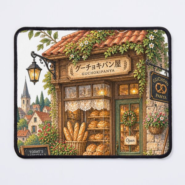 Item preview, Whimsical Anime Witch Bakery Cozy Cottagecore Bread Shop designed and sold by NzrProcreate.