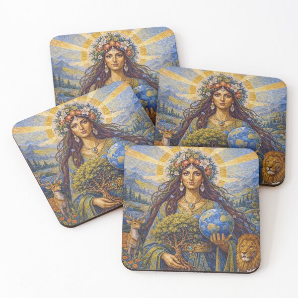 Item preview, Gaia – Mother Earth Goddess Painting designed and sold by GalleryKauffeld.