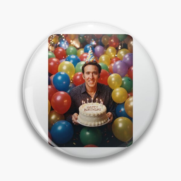 Item preview, Nicolas cage birthday balloon balloons gift cake memes happy Funny prank meme  weird  designed and sold by CheeseBlueprint.