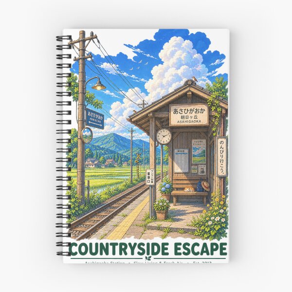 Item preview, COUNTRYSIDE ESCAPE – Japanese Countryside Railway Station designed and sold by NzrProcreate.