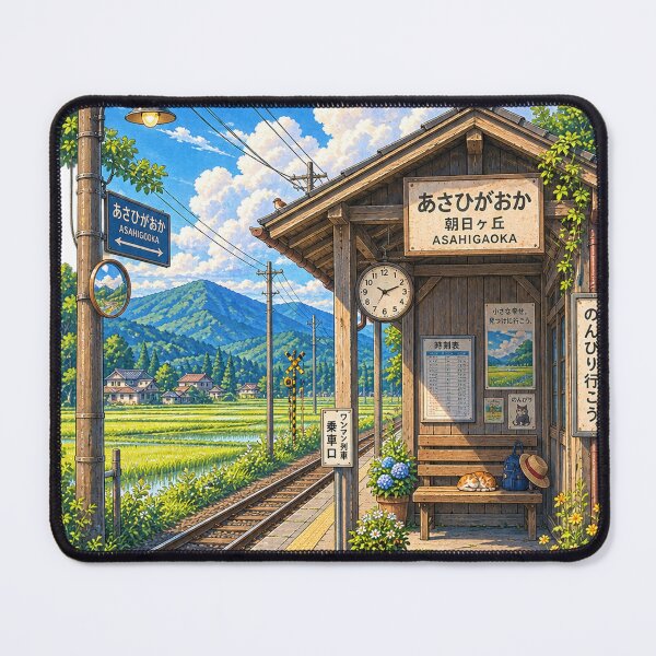 Item preview, COUNTRYSIDE ESCAPE – Japanese Countryside Railway Station designed and sold by NzrProcreate.