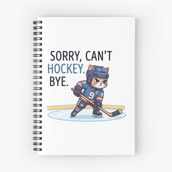Item preview, Sorry Can't Hockey Bye Funny Cat Ice Hockey Player Gift T-Shirt designed and sold by KTD28_SHOP.