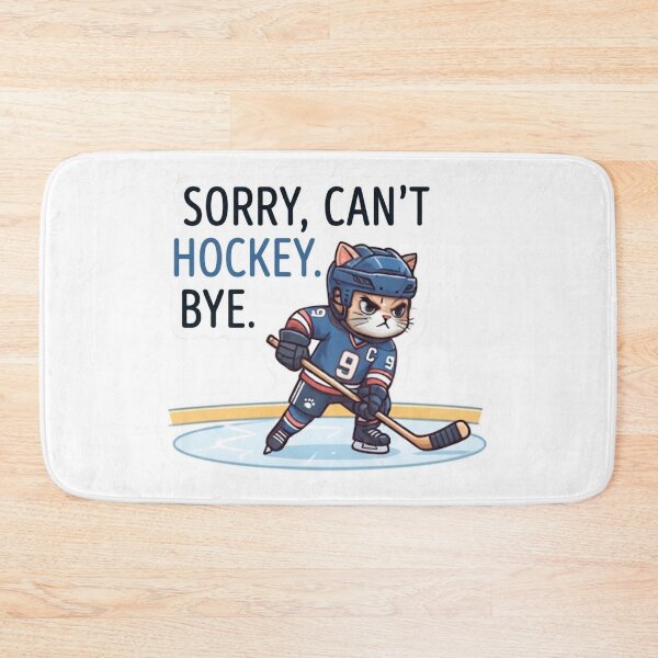 Item preview, Sorry Can't Hockey Bye Funny Cat Ice Hockey Player Gift T-Shirt designed and sold by KTD28_SHOP.