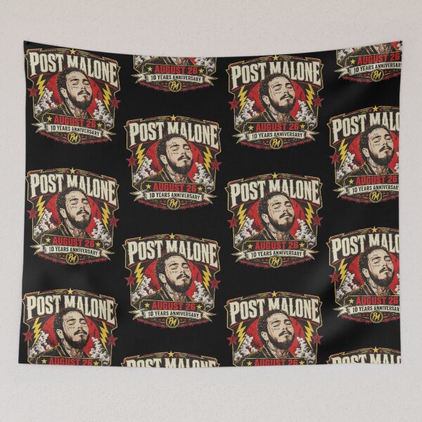 Item preview, Malone August 26 10th Anniversary Hiphop Fan designed and sold by Mind-Drift.