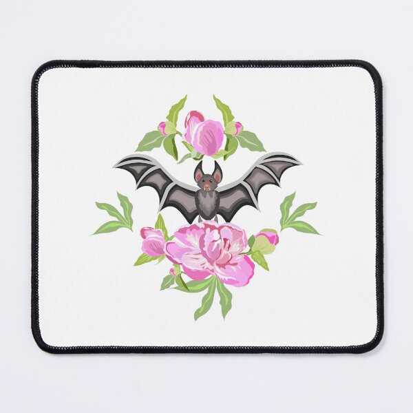 Item preview, Gothic Bat and Pink Roses Floral Design designed and sold by olenapetol.
