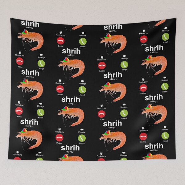 Item preview, Shrimp Calling Meme Humor Design designed and sold by cerima.