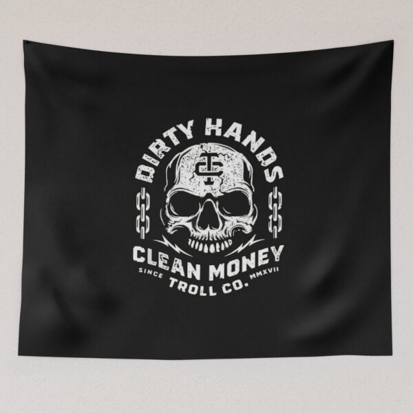 Item preview, Dirty Hand Clean Money Golden Skull Workwear Vintage  designed and sold by roartusa.