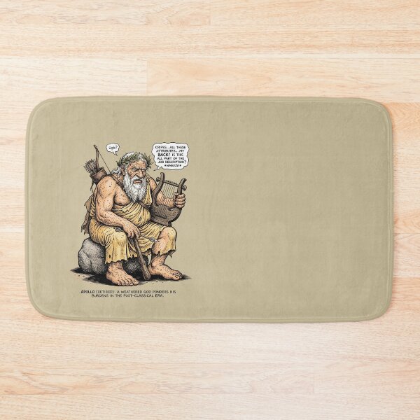 Item preview, Apollo Retired - Exhausted Greek God Mythology Graphic Art designed and sold by FreiherrPK.