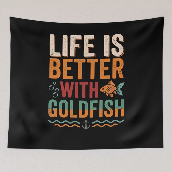 Item preview, Life Is Better With Goldfish Goldfish Owner Fishkeeping Pet Lover designed and sold by w66aboo.