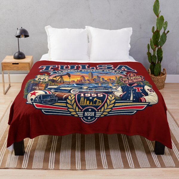 Item preview, Tulsa Oklahoma Varsity 1955 Design designed and sold by Normandy Road Heritage™ - Vintage Garage Art.