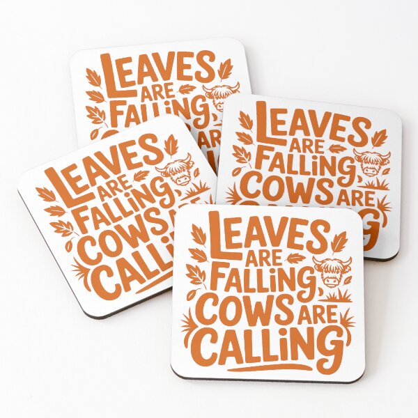 Item preview, Leaves Are Falling Cows Are Calling designed and sold by theartfulaspie.