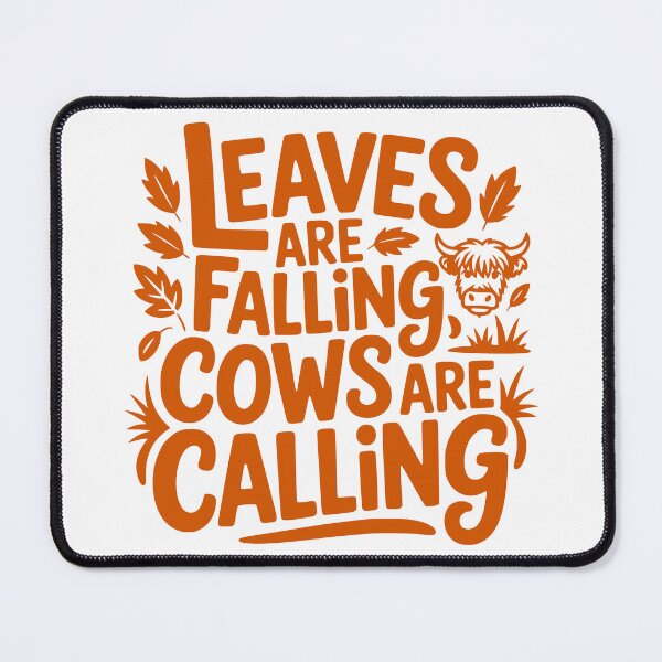Item preview, Leaves Are Falling Cows Are Calling designed and sold by theartfulaspie.