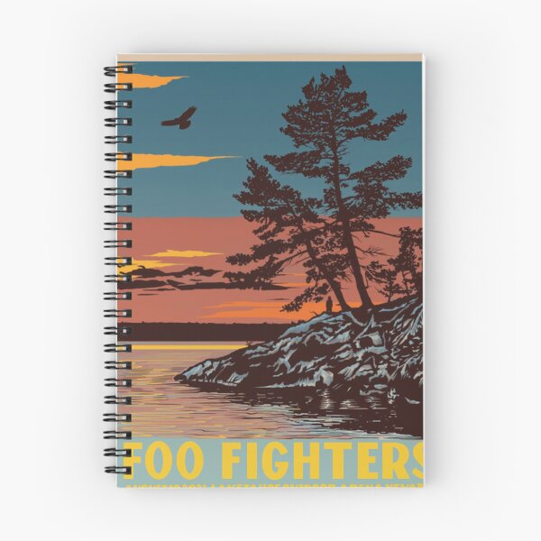 Item preview, Foo Fighters Lake Tahoe Vintage Poster – 2023 Outdoor Arena Grunge Rock Aesthetic designed and sold by vlaminnhoo.