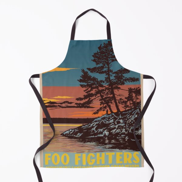 Item preview, Foo Fighters Lake Tahoe Vintage Poster – 2023 Outdoor Arena Grunge Rock Aesthetic designed and sold by vlaminnhoo.