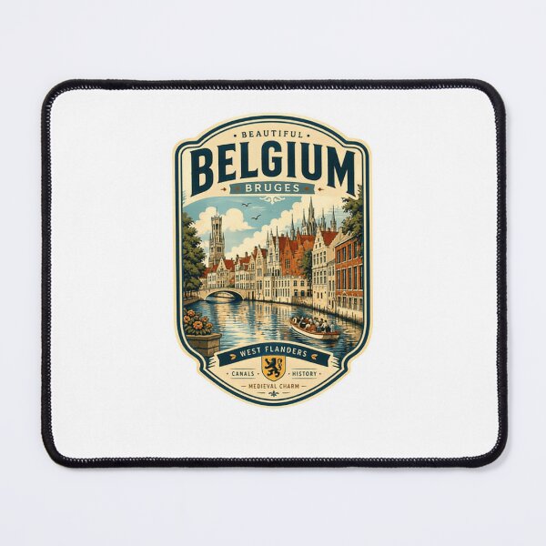 Item preview, Beautiful Belgium Bruges West Flanders Canals History Medieval Charm Travel designed and sold by Star3NowForMe.