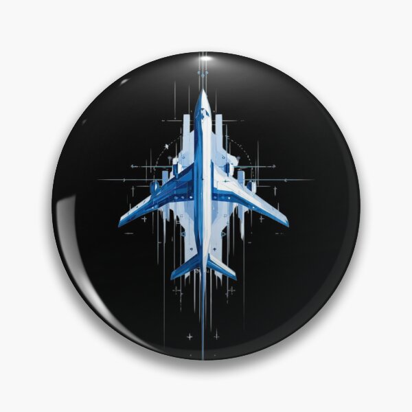 Item preview, Futuristic Airplane Blueprint – Tech & Aviation Streetwear Design designed and sold by GeoBeast.