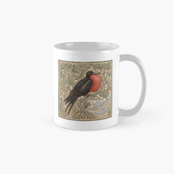 Item preview, Magnificent Frigatebird - Vintage Art Nouveau Botanical Wildlife Print designed and sold by FreiherrPK.