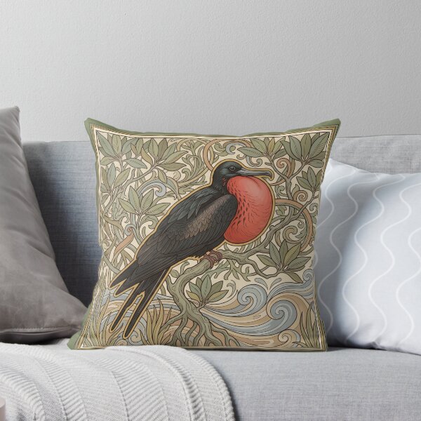 Item preview, Magnificent Frigatebird - Vintage Art Nouveau Botanical Wildlife Print designed and sold by FreiherrPK.