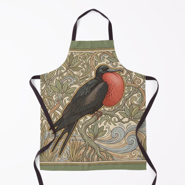 Item preview, Magnificent Frigatebird - Vintage Art Nouveau Botanical Wildlife Print designed and sold by FreiherrPK.