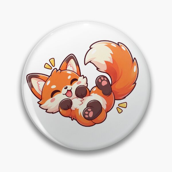 Item preview, Cute Kawaii Fox Doing a Roll designed and sold by RalphWriting68.