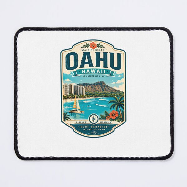 Item preview, Oahu Hawaii Waikiki Beach Surf Paradise Island Travel Vacation designed and sold by Star3NowForMe.