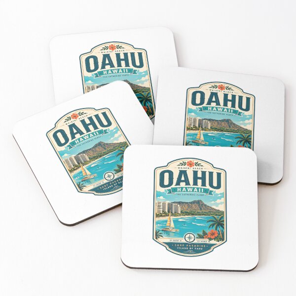 Item preview, Oahu Hawaii Waikiki Beach Surf Paradise Island Travel Vacation designed and sold by Star3NowForMe.